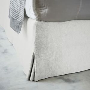 Organic West Elm Brighton Matelasse Bed Skirt (Queen)